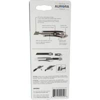 18mm Professional Knife, Stainless Steel, Heavy-Duty, Rubber Handle Duraquip Inc
