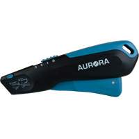 Retractable Safety Knife , Stainless Steel, Heavy-Duty, Plastic/Aluminum Handle Duraquip Inc