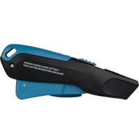 Retractable Safety Knife , Stainless Steel, Heavy-Duty, Plastic/Aluminum Handle Duraquip Inc