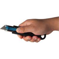 Standard-Duty Retractable Safety Knife, Stainless Steel, Rubber Handle Duraquip Inc