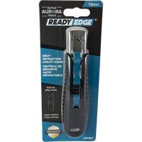 Standard-Duty Retractable Safety Knife, Stainless Steel, Rubber Handle Duraquip Inc