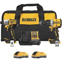 XR&reg; 2-Tool Hammer Drill/Impact Combo Kit with POWERPACK Batteries, Lithium-Ion, 20 V Duraquip Inc