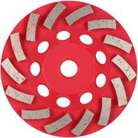 DIAMOND MAX Turbo 14-Segment Diamond Cup Wheel Duraquip Inc