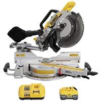 Trousse scie &agrave; onglets coulissante &agrave; double biseau 20V MAX* XR Duraquip Inc