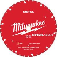 STEELHEAD Cutting Diamond Blade, 9", Metal Use Duraquip Inc