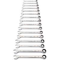 90-Tooth 12 Point Wrench Set, Ratcheting Combination, 16 Pieces, Metric Duraquip Inc
