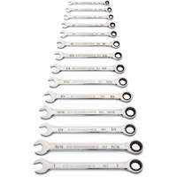 90-Tooth 12 Point SAE Wrench Set, Ratcheting Combination, 14 Pieces, Imperial Duraquip Inc