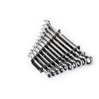 90-Tooth 12 Point SAE Wrench Set, Flex Head/Ratcheting Combination, 10 Pieces, Imperial Duraquip Inc