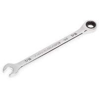 90-Tooth Ratcheting Combination Wrench, 12 Point, 7/16", Chrome Finish Duraquip Inc