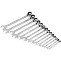 90-Tooth 12 Point SAE Reversible Ratcheting Wrench Set, Ratcheting Combination, 14 Pieces, Imperial Duraquip Inc