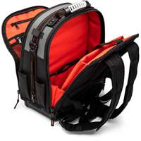 Sac &agrave; dos pour ouvrier, 18" lo x 10" la, Noir/Gris/Orange, Polyester Duraquip Inc
