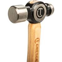 Ball Pein Hammer, 24 oz. Head Weight, Polished Face, Wood Handle Duraquip Inc