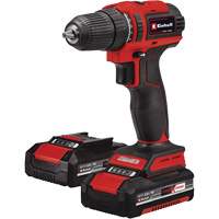 Cordless Drill/Driver Kit, Lithium-Ion, 18 V, 3/8" Chuck, 354 in-lbs Torque Duraquip Inc