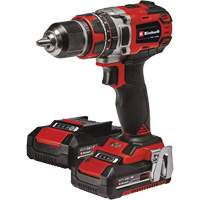 Professional Cordless Hammer Drill/Driver Kit, 1/2" Chuck, 18 V Duraquip Inc