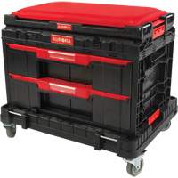 Socle roulant Arx avec jeu de roulettes pivotantes 3 mcx, 23-1/10" x 15" x 13-2/5', Noir Duraquip Inc