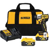 MAX* XR&reg; 3-Speed Impact Driver Kit, 1/4", 1825 in-lbs Max. Torque, 20 V, Lithium-Ion Duraquip Inc