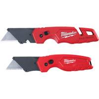 2-Piece FASTBACK Folding Utility Knife Set, Plastic Handle Duraquip Inc