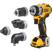 Ensemble perceuse/visseuse sans fil et sans balai XTREME 5-en-1, Lithium-ion, 12 V, Mandrin 3/8" Duraquip Inc