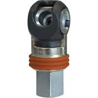 Raccord industriel rapide basculant TOPQUIK SC, Acier nickel&eacute;, 3/8", NPT femelle, 360 PSI Duraquip Inc