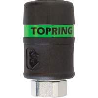 Raccord rapide TOPQUIK Ultraflo 7,8 mm, Composite en polyester, 3/8", NPT femelle, 174 PSI Duraquip Inc