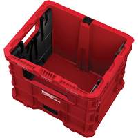 PACKOUT Wire Pulling XL Crate, 15-3/4" x 18-5/8" x 15", Black/Red Duraquip Inc