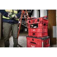 PACKOUT Wire Pulling XL Crate, 15-3/4" x 18-5/8" x 15", Black/Red Duraquip Inc
