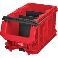 PACKOUT Compact Crate, 15-1/2" x 9-1/2" x 8-3/4", Black/Red Duraquip Inc