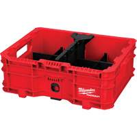PACKOUT Low-Profile Crate, 15" x 18-5/8" x 6-5/8", Black/Red Duraquip Inc