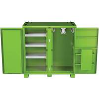 Onsite PPE Storage Cabinet, Steel, High-Visibility Lime Green Duraquip Inc