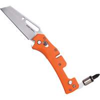 Electrician's Pocket Knife with Driver, 2-99/100" Blade, Stainless Steel Blade, Plastic Handle Duraquip Inc