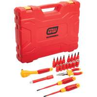 3/8" Drive VDE Insulated Tool Set, 1000 V, 20 Pcs Duraquip Inc