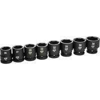 Jeu de douilles m&eacute;triques &agrave; 6 pans, 8 Mcx, Chocs, Prise de 3/4" Duraquip Inc