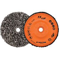 Brosse-boisseau FX, 4-1/2" dia., Oxyde d'aluminium Duraquip Inc