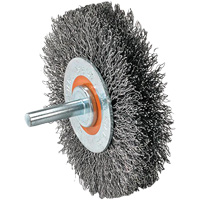 Brosse mont&eacute;e &agrave; fil, 1-3/8" dia., Fils 0,008", Arbre 1-1/4" Duraquip Inc