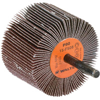 Flap Wheels-Coolcut Flap Wheels, Aluminum Oxide, 80 Grit, 2-1/2" x 1-1/2" x 1/4" Duraquip Inc