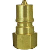 Hydraulic Quick Coupler Plug, 1" Dia., Brass Duraquip Inc
