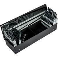 Jobber Length Combination Drill Bit Set, 115 Pieces, High Speed Steel Duraquip Inc
