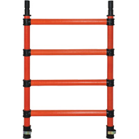 Composants pour &eacute;chafaudages la tour en fibre de verre, Montant d'extr&eacute;mit&eacute;, 27" la x 39" h Duraquip Inc