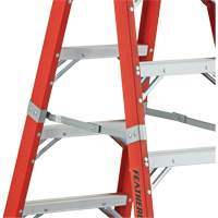 6600 AA Series Industrial Extra Heavy-Duty 2-Way Stepladders, Fibreglass, 375 lbs. Capacity, 4' Duraquip Inc