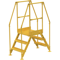 Crossover Ladder, 54-1/2" Overall Span, 30" H x 24" D, 24" Step Width VC442 | Duraquip Inc
