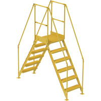 Crossover Ladder, 92" Overall Span, 60" H x 24" D, 24" Step Width VC454 | Duraquip Inc