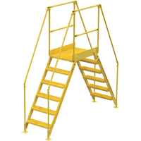 Crossover Ladder, 104" Overall Span, 60" H x 36" D, 24" Step Width VC455 | Duraquip Inc