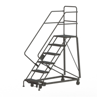 &eacute;chelles robustes en angle de s&eacute;curit&eacute;, 6 marches, Stri&eacute;, Inclinaison 50°, Hauteur 60" Duraquip Inc