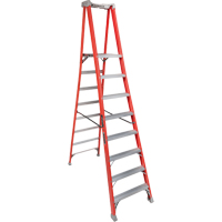 Industrial Heavy-Duty Pro Platform Stepladders (FXP1700 Series), 8', 300 lbs. Cap. Duraquip Inc