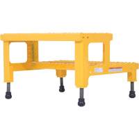 Plate-forme ajustable Step-Mate, 2 marche(s), 23-13/16" la x 22-7/8" lo x 15-1/4" h, Capacit&eacute; 500 lb Duraquip Inc