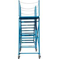 Snow Ladder, Steel, 10 Steps, 99" H, 85-1/2" D, 48" Step, Serrated Duraquip Inc