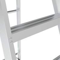 Step Ladder, 10', Aluminum, 225 lbs. Capacity, Type 2 Duraquip Inc