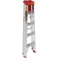 Step Ladder with Paint Tray, 5', Aluminum, 200 lbs. Capacity, Type 3 Duraquip Inc