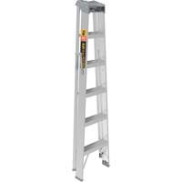 Step Ladder, 6', Aluminum, 225 lbs. Capacity, Type 2 Duraquip Inc