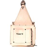 Electrical & Maintenance Tool Pouches, Leather, 17 Pockets, Beige Duraquip Inc